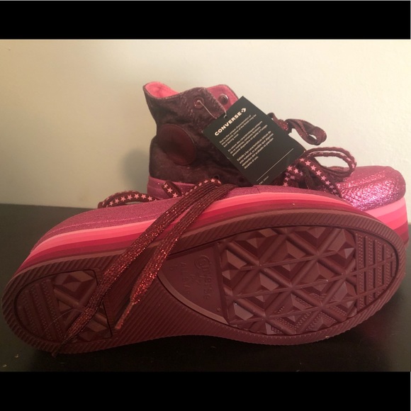 Converse x Miley Cyrus Platform High Top Pink - Picture 3 of 5